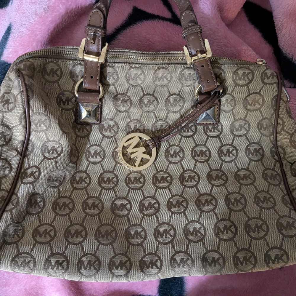 Michael Kors Brown Signature Tote Bag